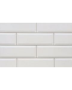 10x30 BEGA WHITE BEVELLED MATT tile