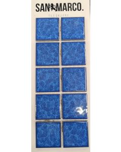 4.8x4.8 POOL MOSAIC SORRENTO RANGE ORIENTAL BLUE tile