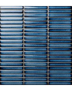 28.4x29.5 1.2x9.2 STACKBOND FINGER MOSAIC NAVY BLUE tile