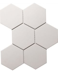 25.6x29.5 9.5x9.5 HEXAGON FULL BODY IVORY MATT tile