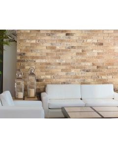 6x25 BRISTOL CREAM BRICK 7 INCLUDES 10MM GROUT JOINT tile