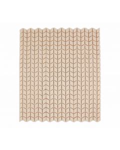 30.5x30.6 6x12 CHEVRON PINK MATT GLASS MOSAICS tile