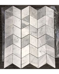 30x34.5 5x9.5x1 CHEVRON CARRARA HONED tile