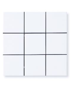 30x30 9.7x9.7 BEGA WHITE ON MESH MATT tile